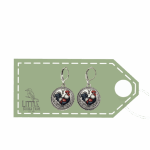 Rooster Round Dangles